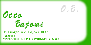 otto bajomi business card