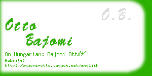 otto bajomi business card